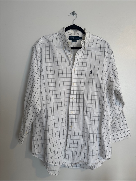 Ralph Lauren Other - Vintage Ralph Lauren Yarmouth White Windowpane Button-Down Shirt